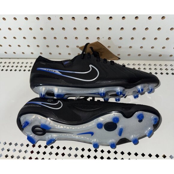 Nike Tiempo Legend 10 Elite FG Mens Soccer Cleats Size 7 Black Blue DV4328-040 - Picture 5 of 8